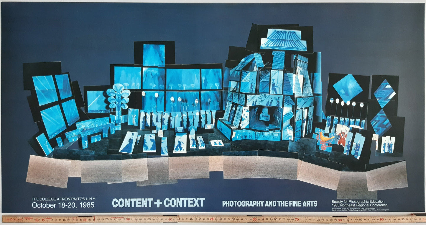 David Hockney original art poster - 39.8"×19.5" (101×49.5cm)