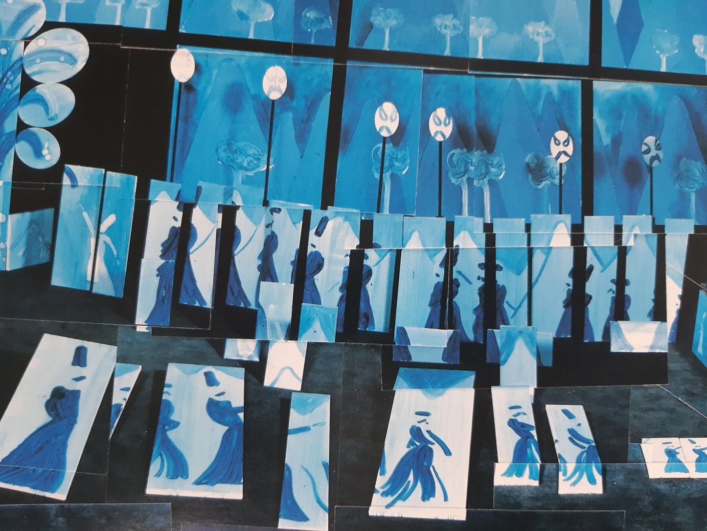 David Hockney original art poster - 39.8"×19.5" (101×49.5cm)
