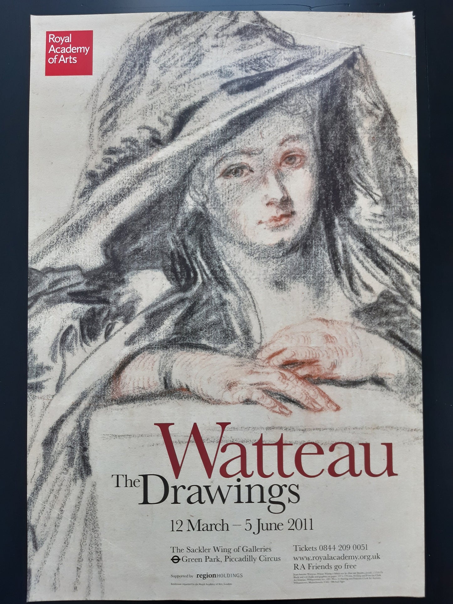 Watteau museum exhibition poster - 20.1"×29.9" (51×76cm)