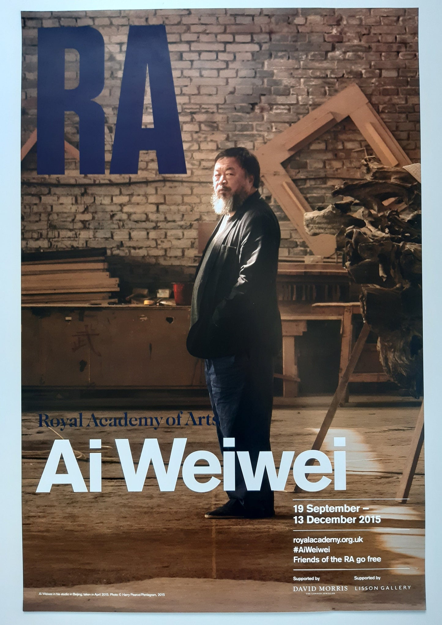 Ai Weiwei original art poster - 20.1"×29.9" (51×76cm)