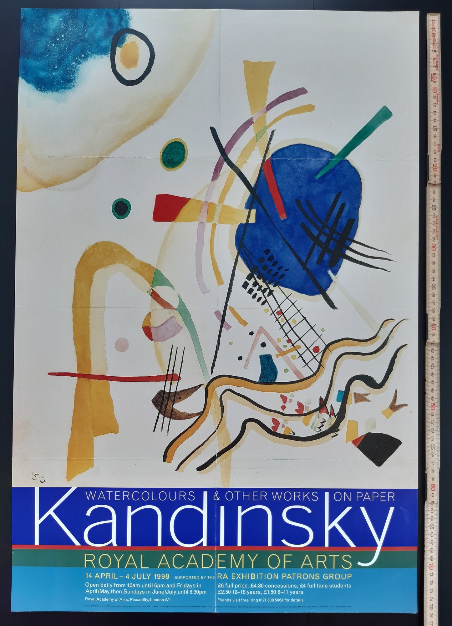 Kandinsky RA original art poster - 20.1"×29.9" (51×76cm)