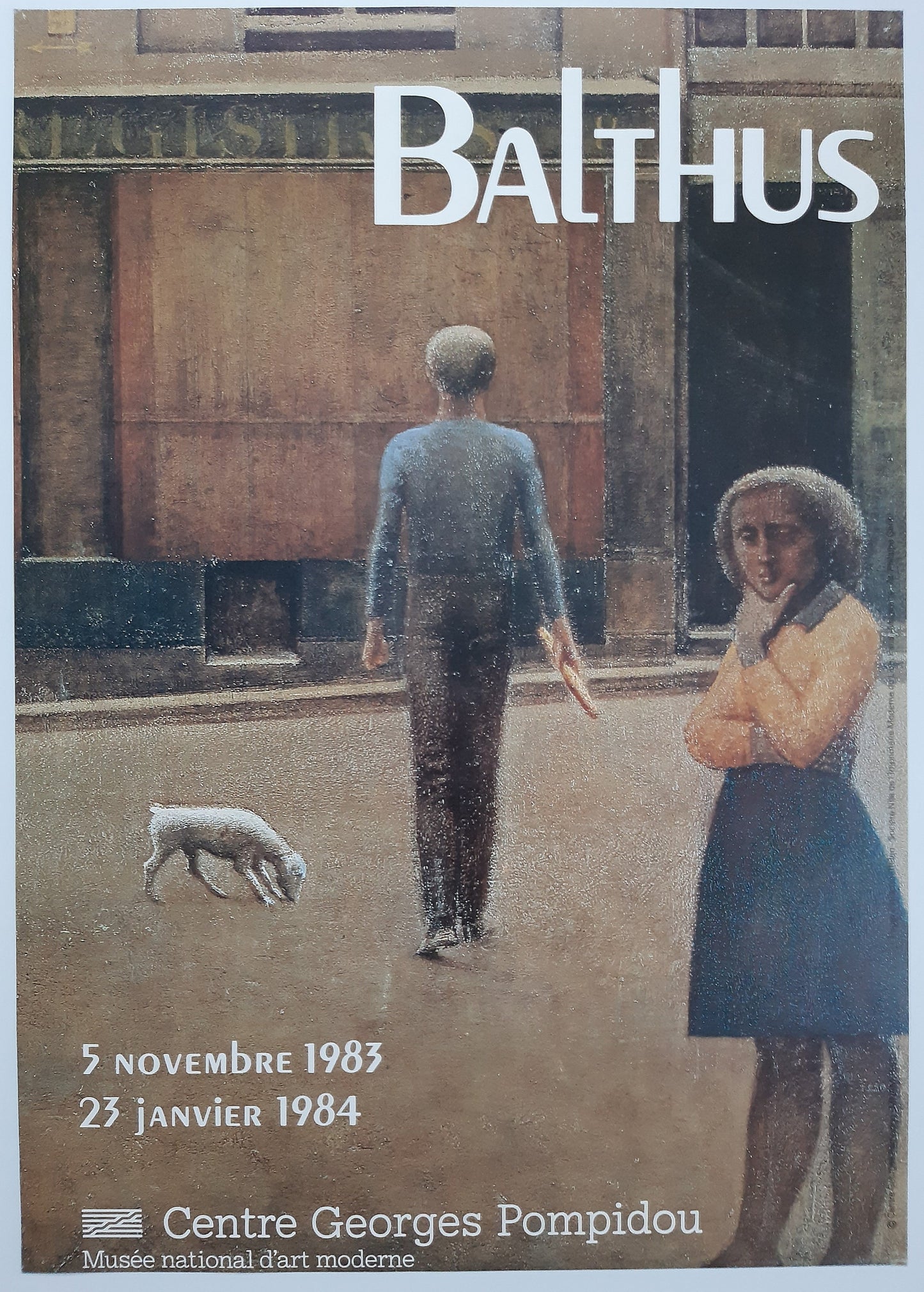 Balthus original art exhibition poster - 19.3"×27.6" (49×70cm)