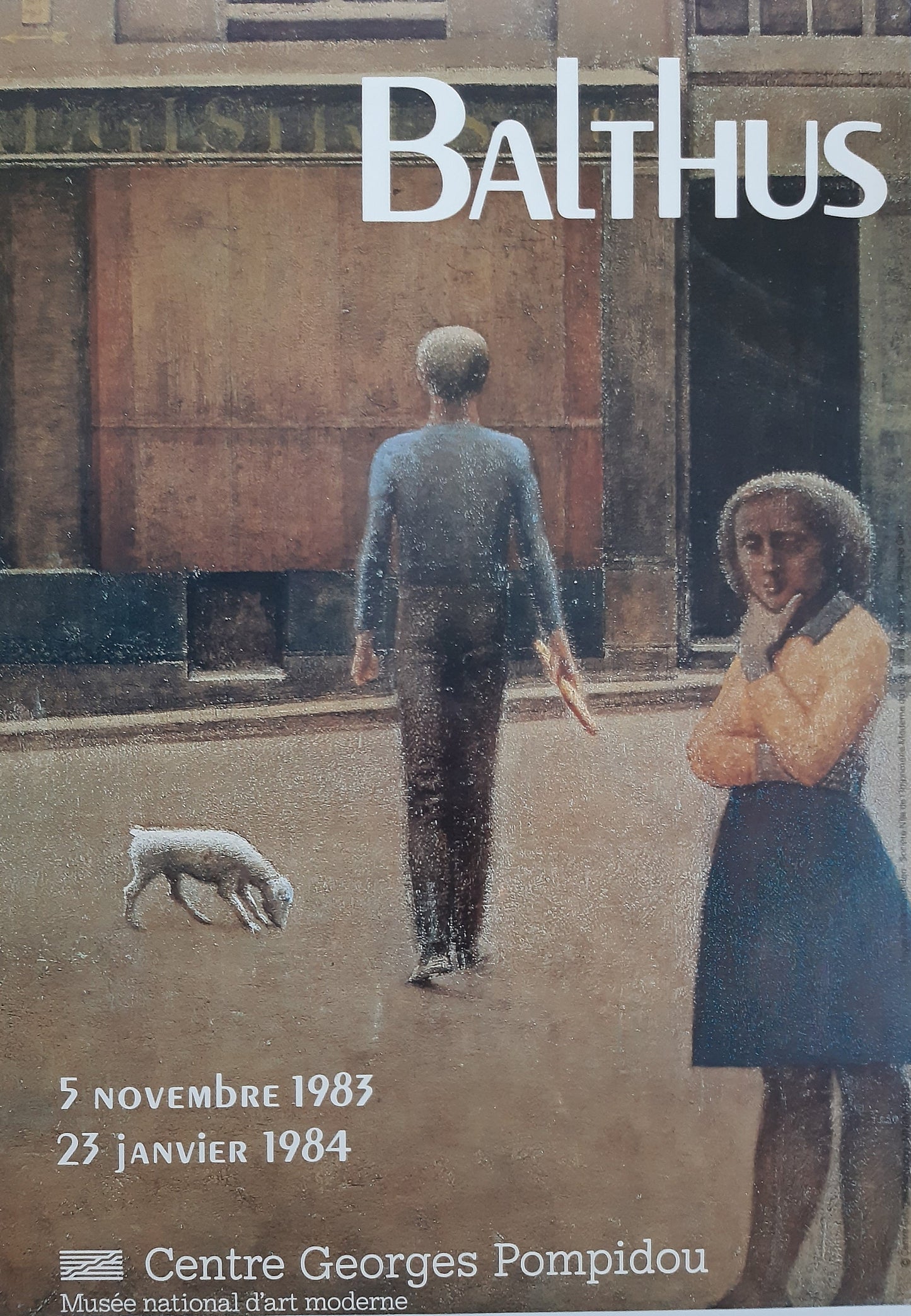 Balthus original art exhibition poster - 19.3"×27.6" (49×70cm)