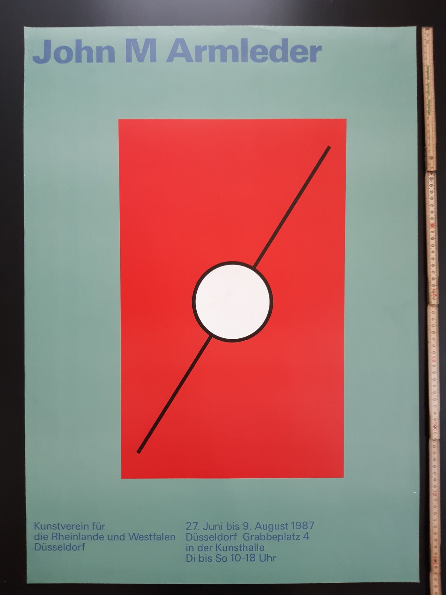 John M. Armleder art exhibition poster - 23.4"×33.1" (59.4×84cm)