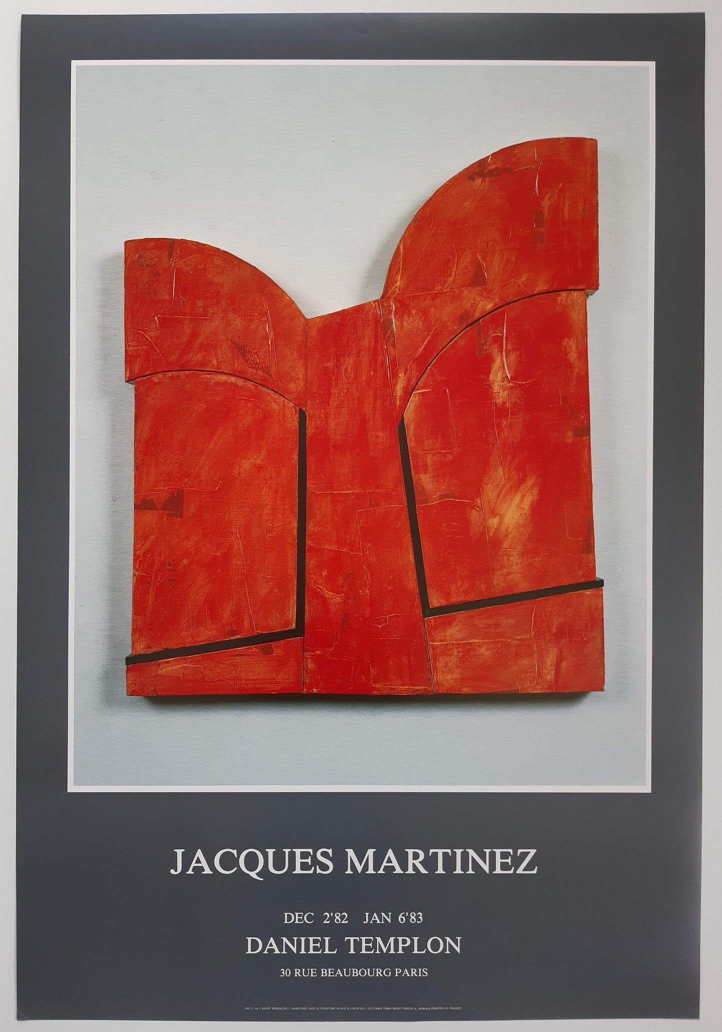 Jacques Martinez original art poster - 23.6"×34.6" (60×88cm)