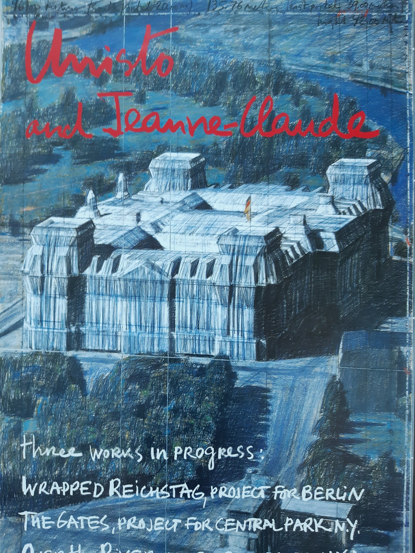 Christo original art poster - 23.2"×33.1" (59×84cm)