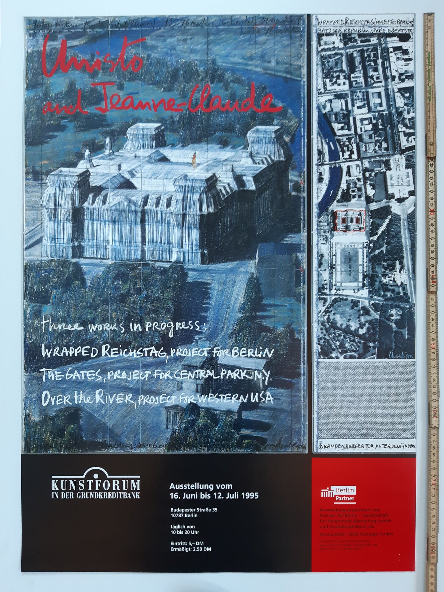 Christo original art poster - 23.2"×33.1" (59×84cm)