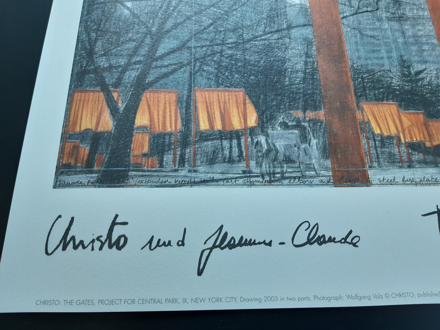 Christo original art print - 19.7"×28.1" (50×71.5cm)