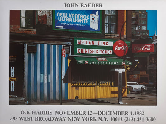 John Baeder original art poster - 31.5"×23.6" (80×60cm)