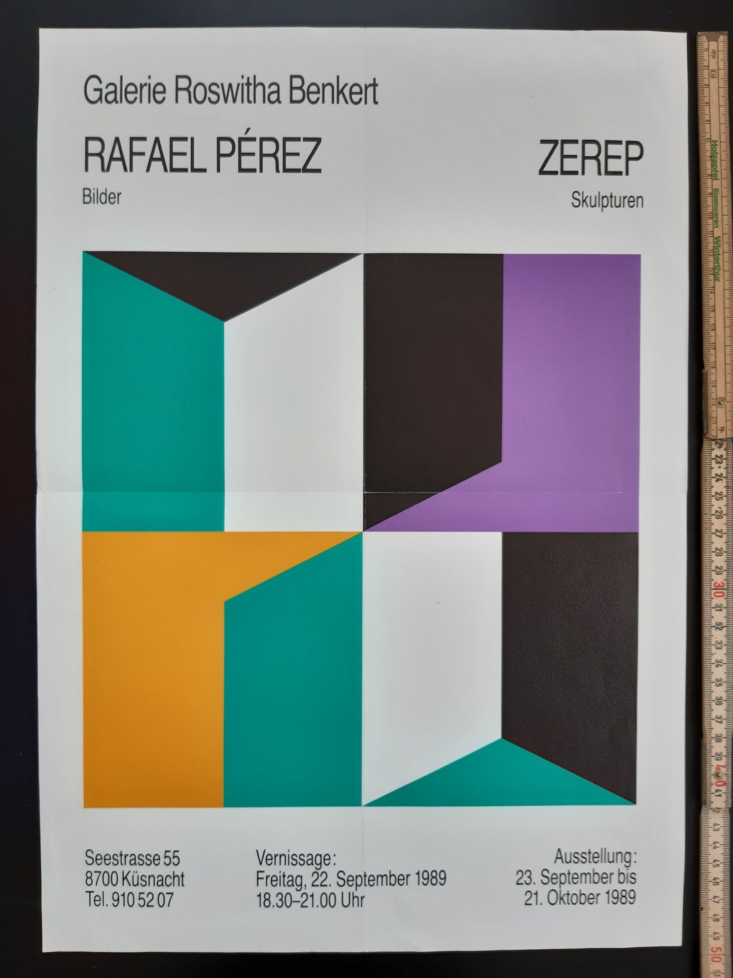 Rafael Pérez art exhibition poster - 13.8"×19.5" (35×49.5cm)