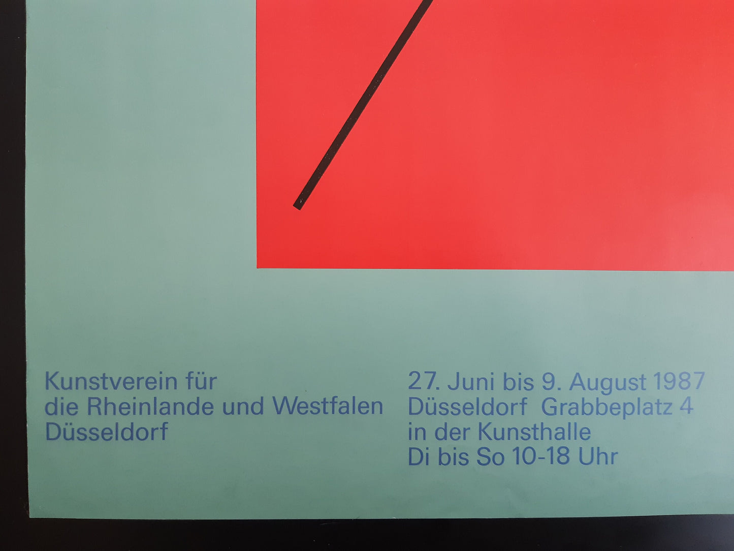 John M. Armleder art exhibition poster - 23.4"×33.1" (59.4×84cm)