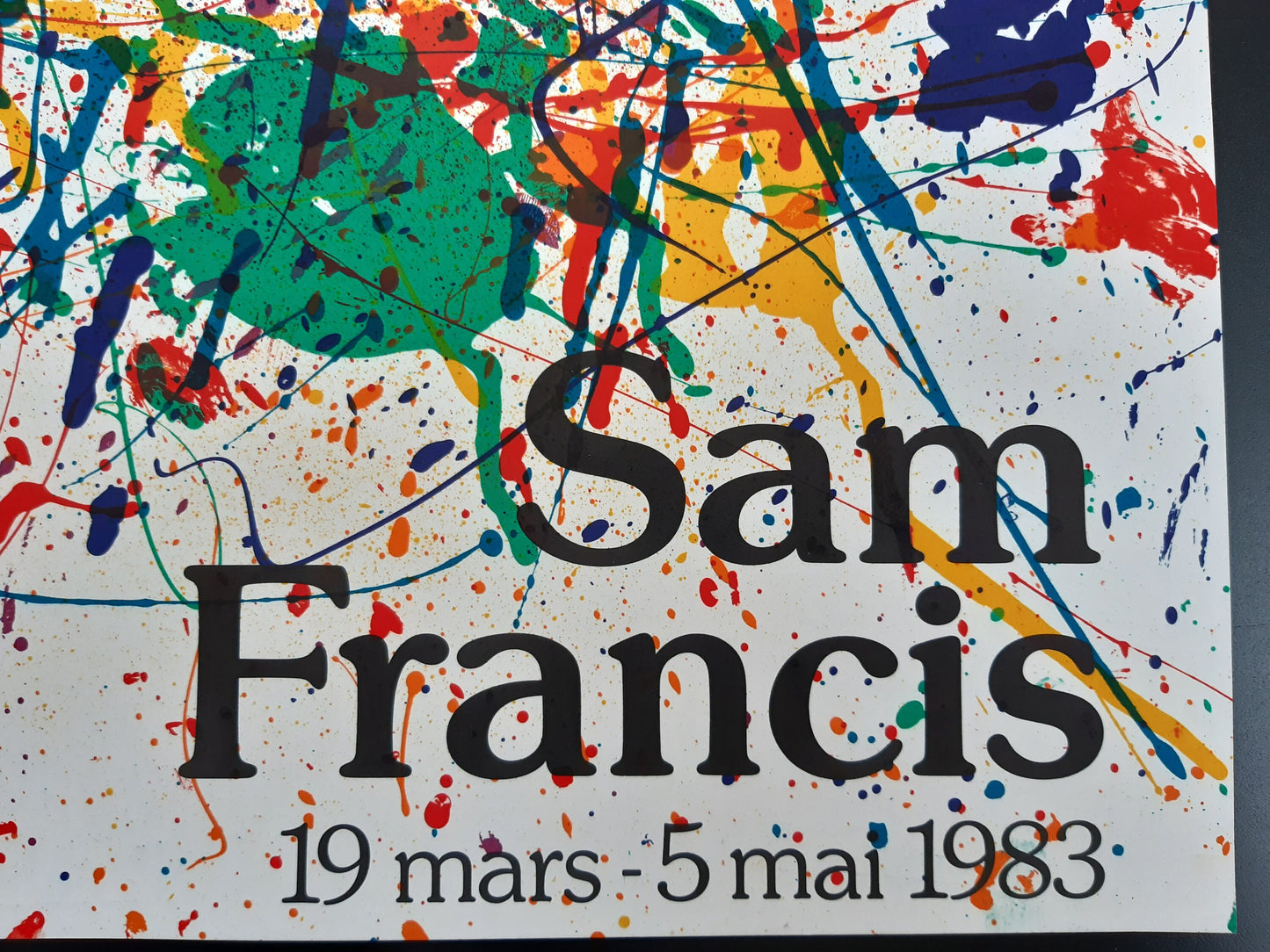 Sam Francis original art poster - 20.8"×34.6" (52.8×88cm)