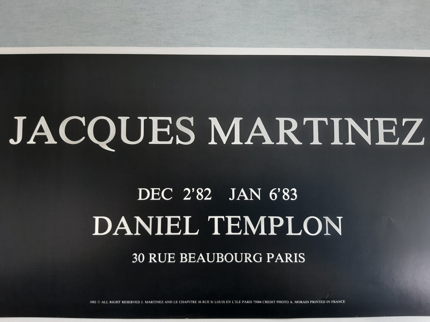 Jacques Martinez original art poster - 23.6"×34.6" (60×88cm)