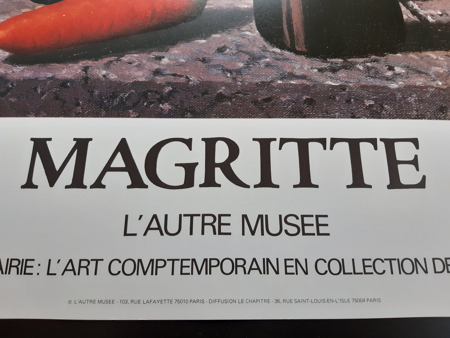 Rene Magritte original art poster - 20.6"×32.9" (52.2×83.5cm)