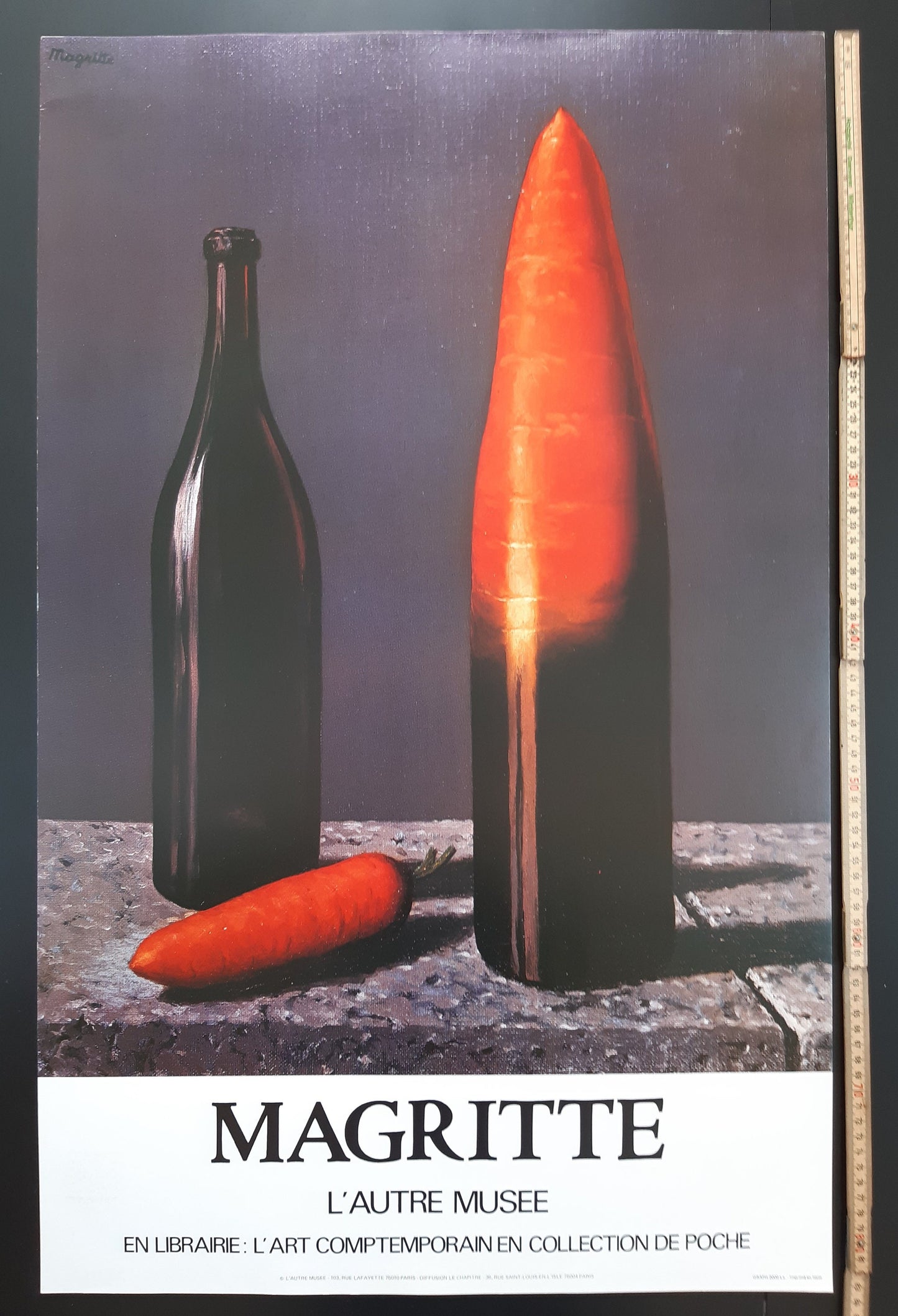 Rene Magritte original art poster - 20.6"×32.9" (52.2×83.5cm)