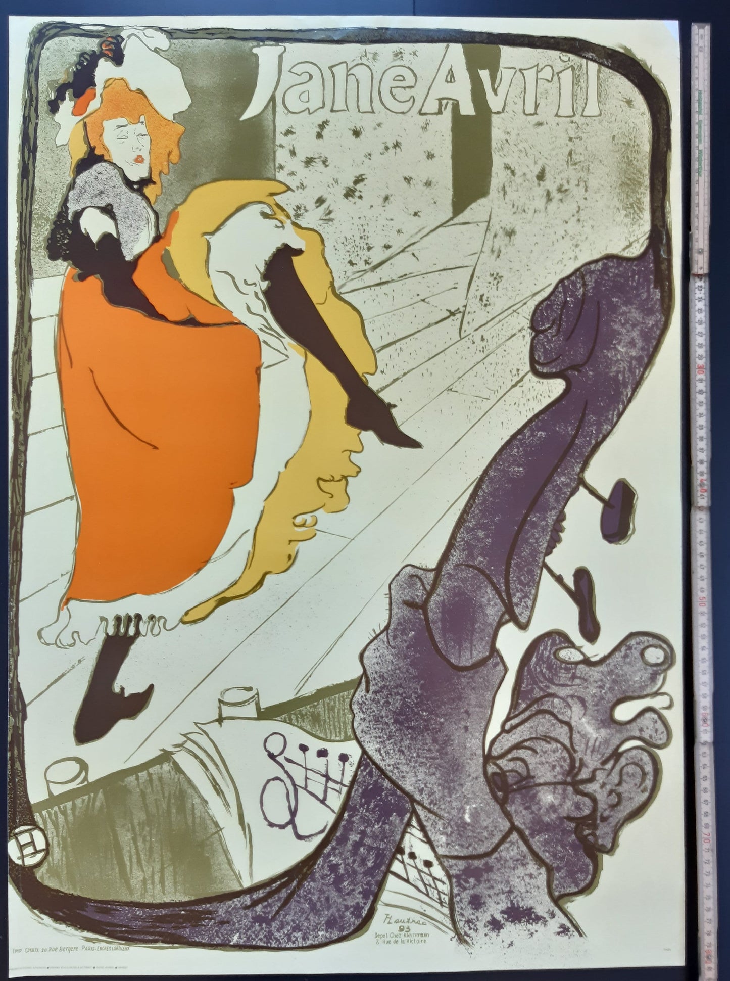 Toulouse-Lautrec vintage art poster - 22.6"×32.3" (57.5×82cm)