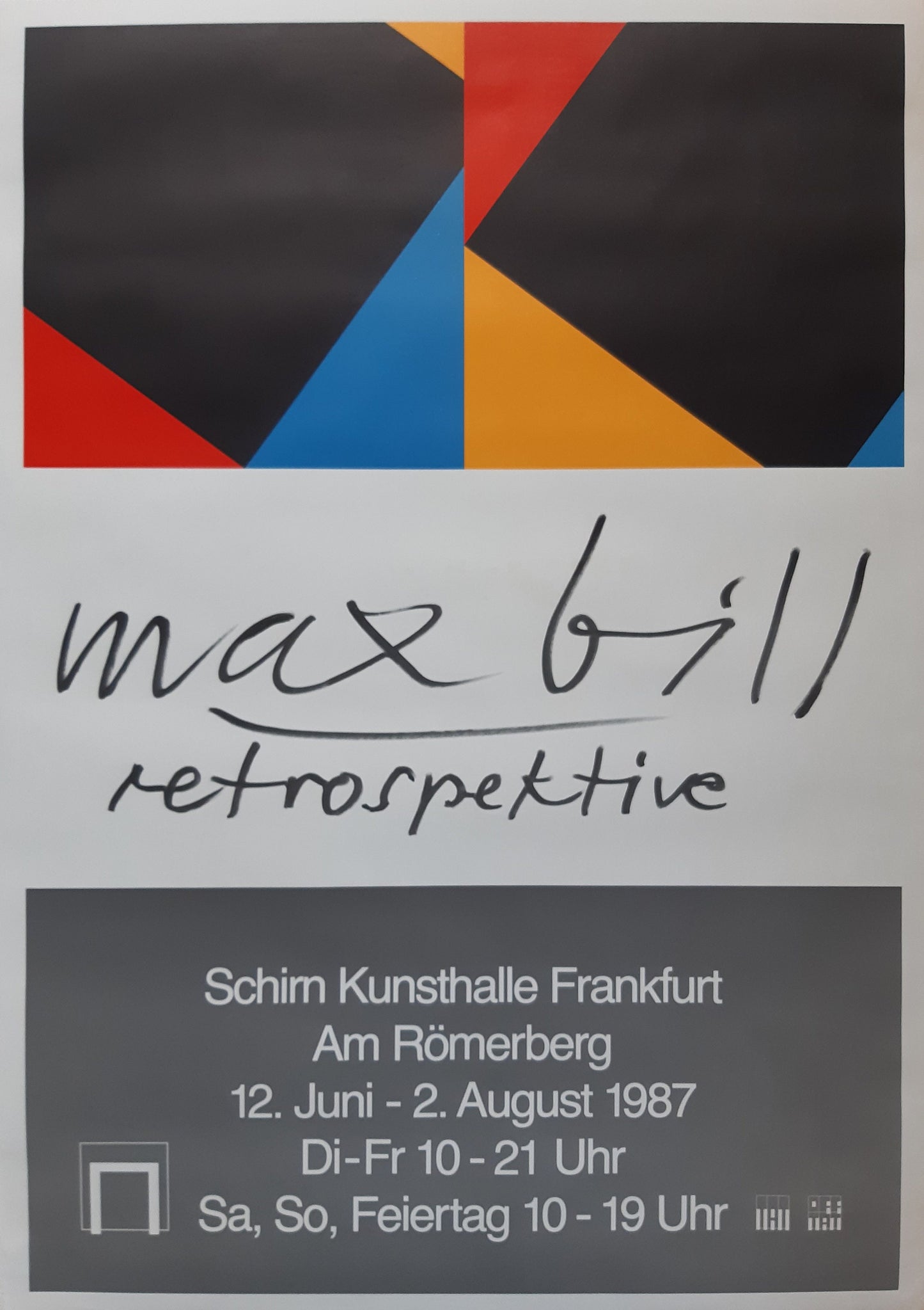 Max Bill vintage art poster - 32.9"×46.5" (83.5×118cm)