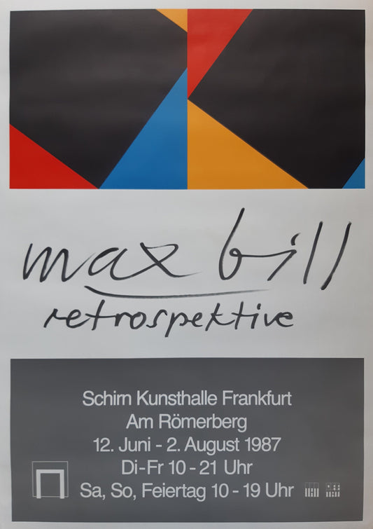 Max Bill vintage art poster - 32.9"×46.5" (83.5×118cm)