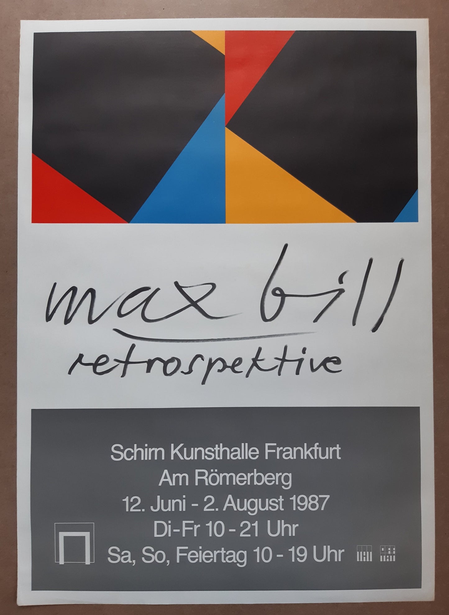 Max Bill vintage art poster - 32.9"×46.5" (83.5×118cm)