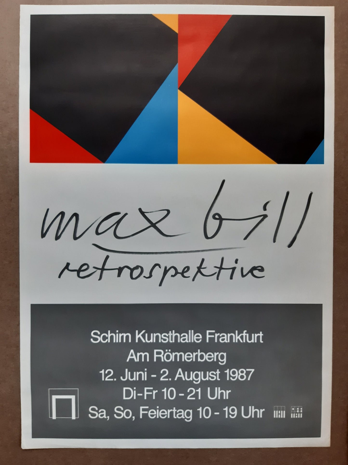 Max Bill vintage art poster - 32.9"×46.5" (83.5×118cm)
