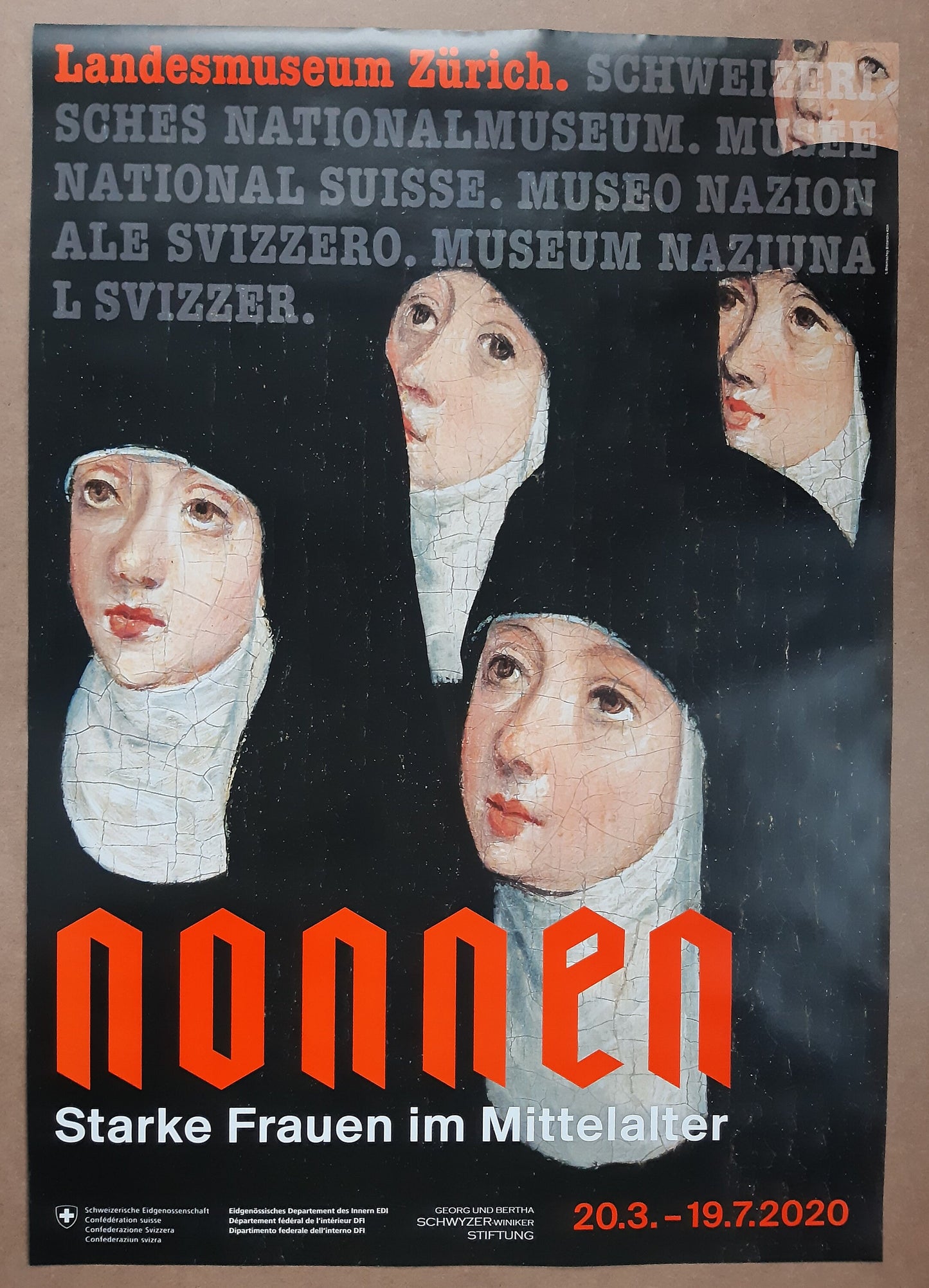 Swiss original museum poster - 35.6"×50.4" (90.5×128cm)
