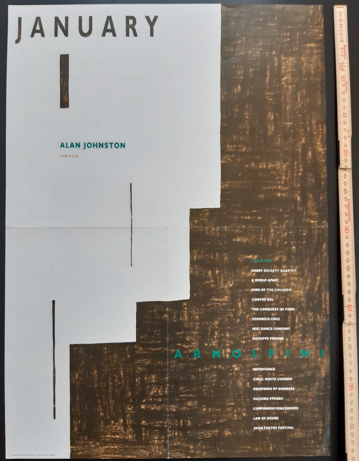 Alan Johnston original art poster - 16.5"×23.4" (42×59.5cm)
