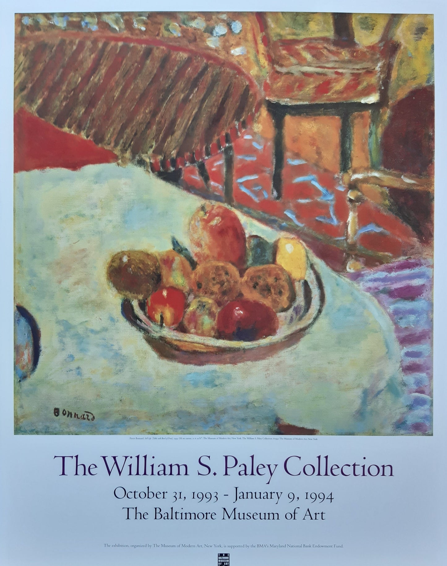 Pierre Bonnard original art poster - 24.6"×31.5" (62.5×80cm)