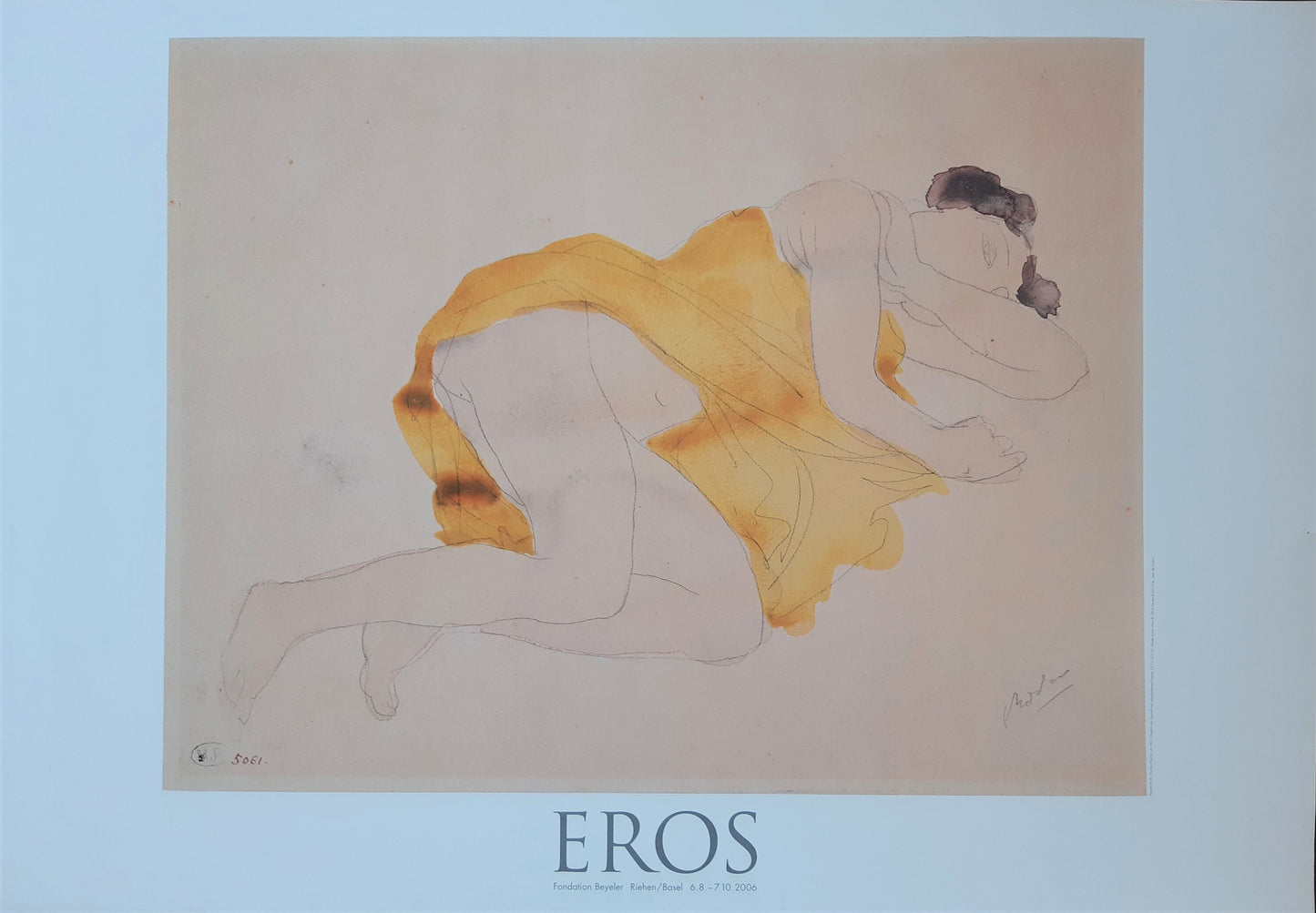 Auguste Rodin original art poster - 27.6"×39.4" (70×100cm)