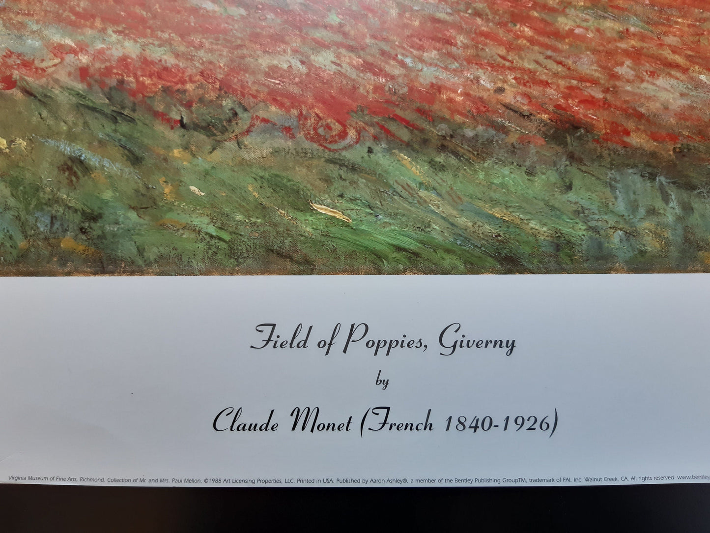Claude Monet original art print - 31.5"×26.0" (80×66cm)