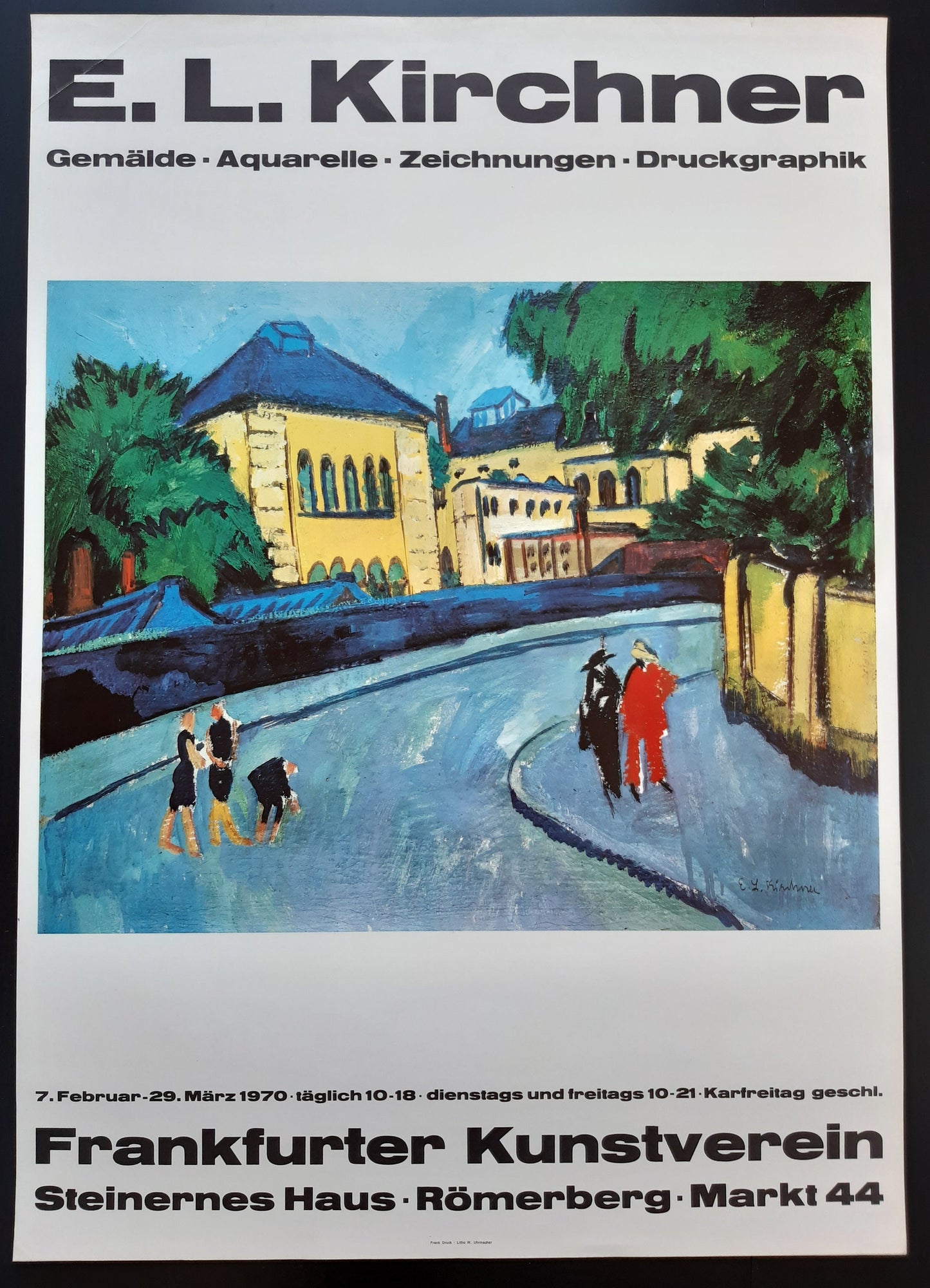 E. L. Kirchner vintage art poster - 23.2"×33.1" (59×84cm)