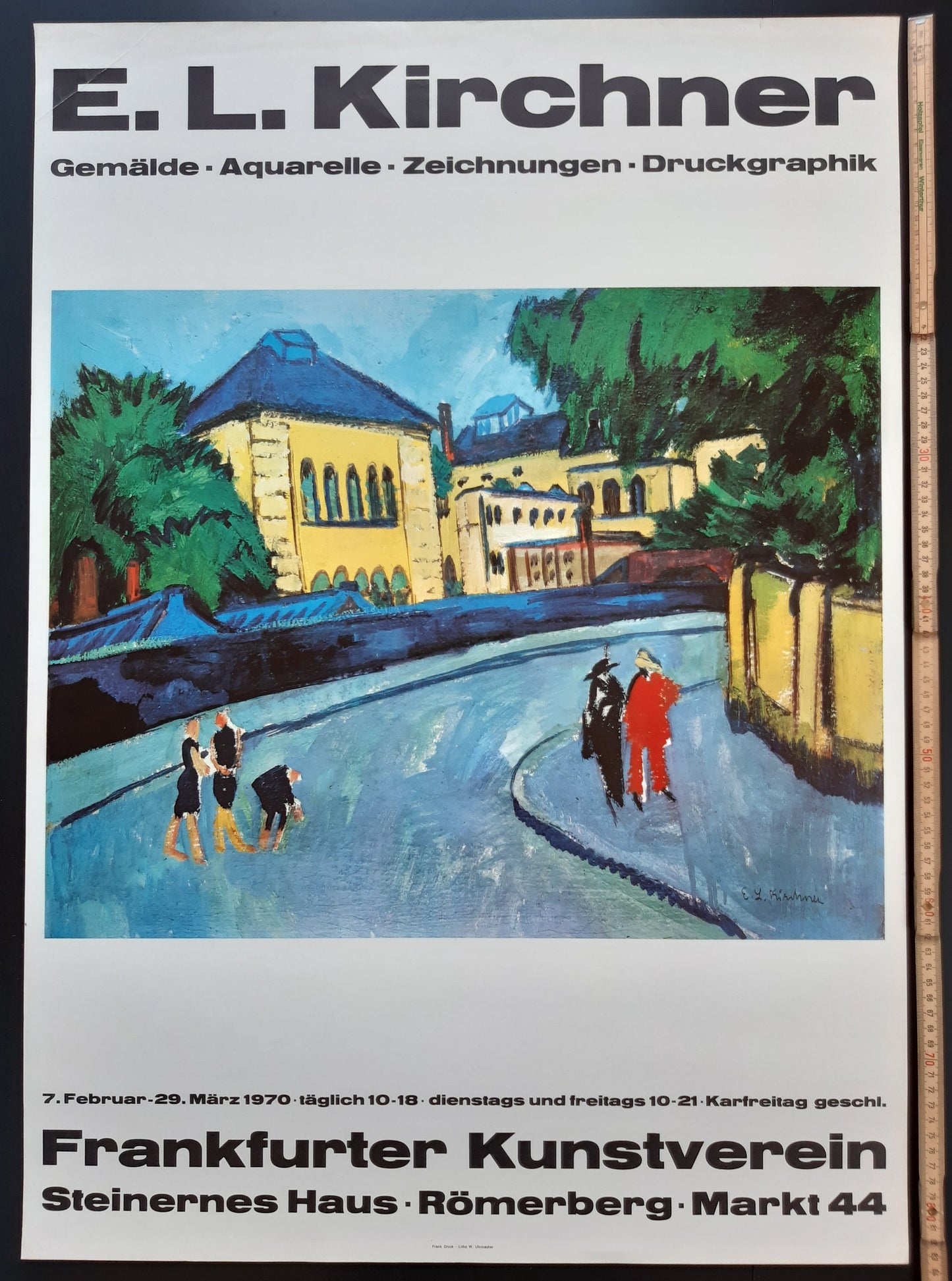 E. L. Kirchner vintage art poster - 23.2"×33.1" (59×84cm)