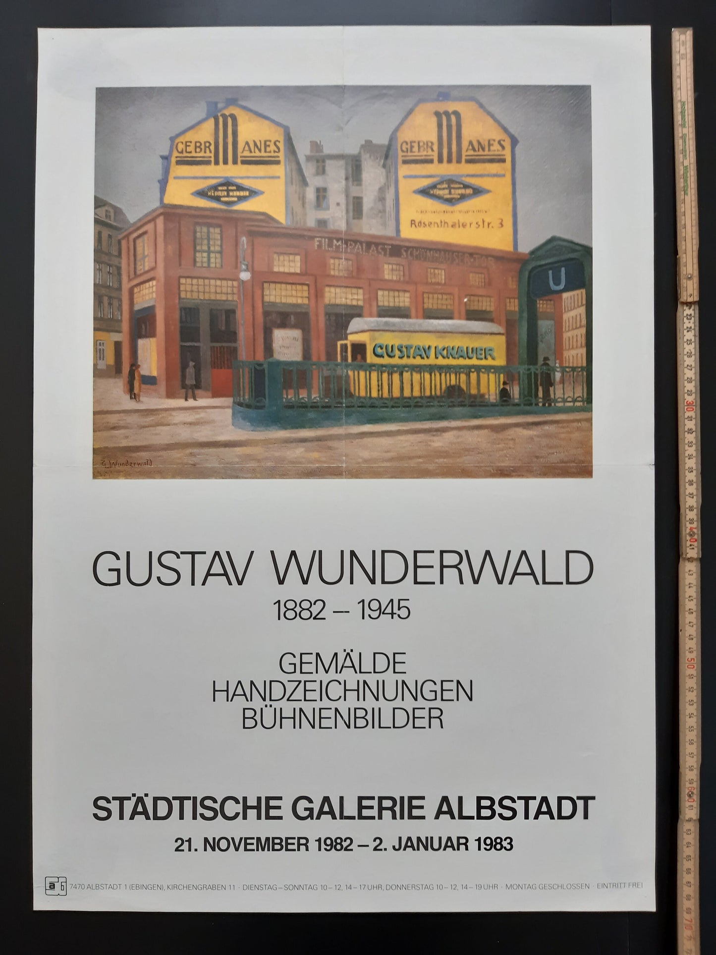 Gustav Wunderwald vintage art poster - 19.1"×27.2" (48.5×69cm)