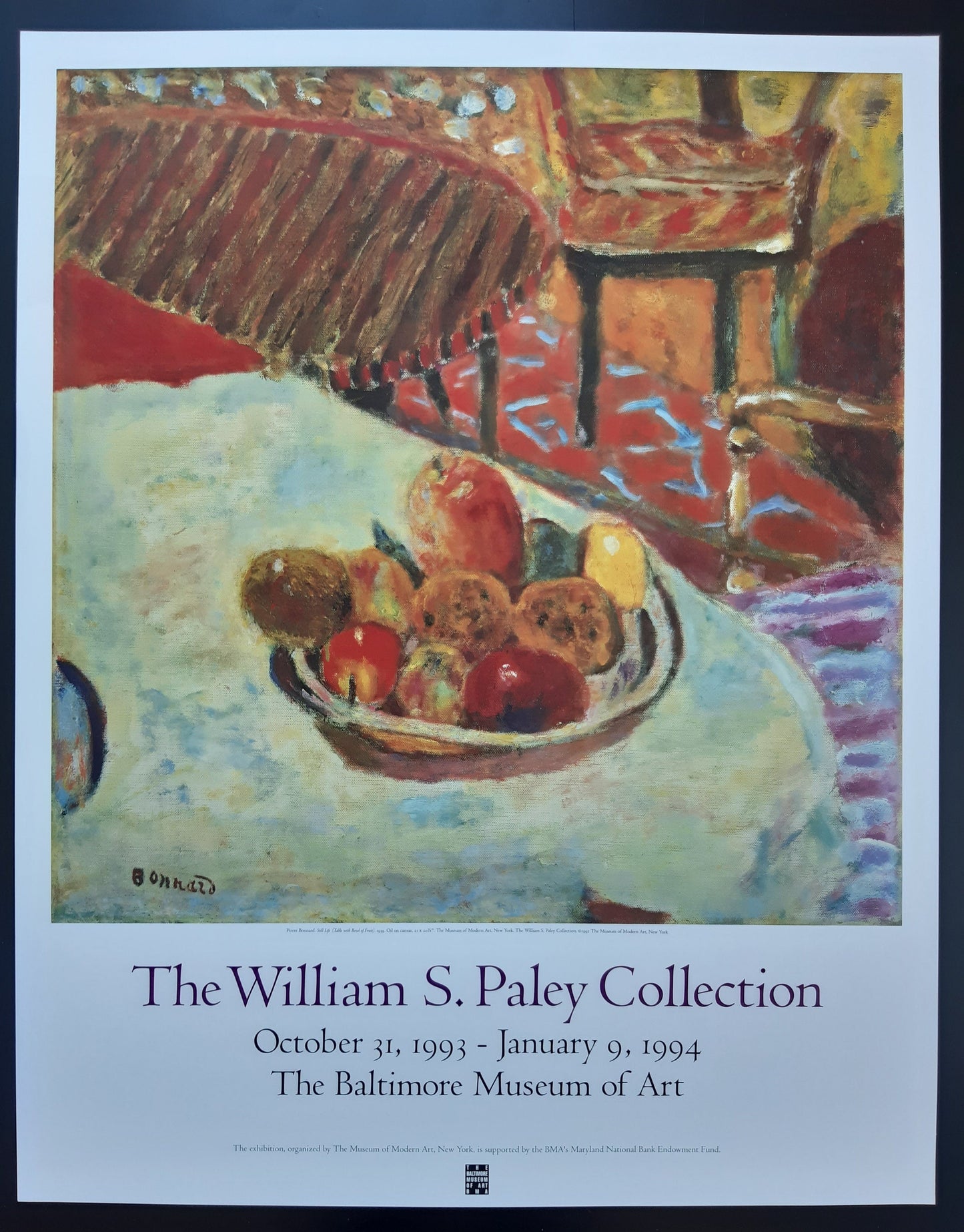 Pierre Bonnard original art poster - 24.6"×31.5" (62.5×80cm)