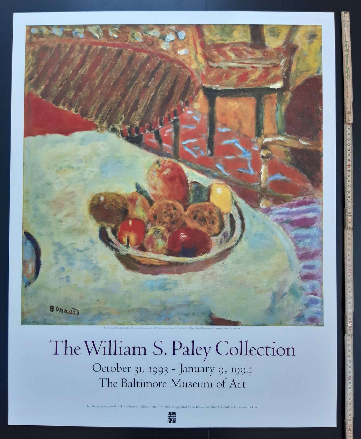 Pierre Bonnard original art poster - 24.6"×31.5" (62.5×80cm)