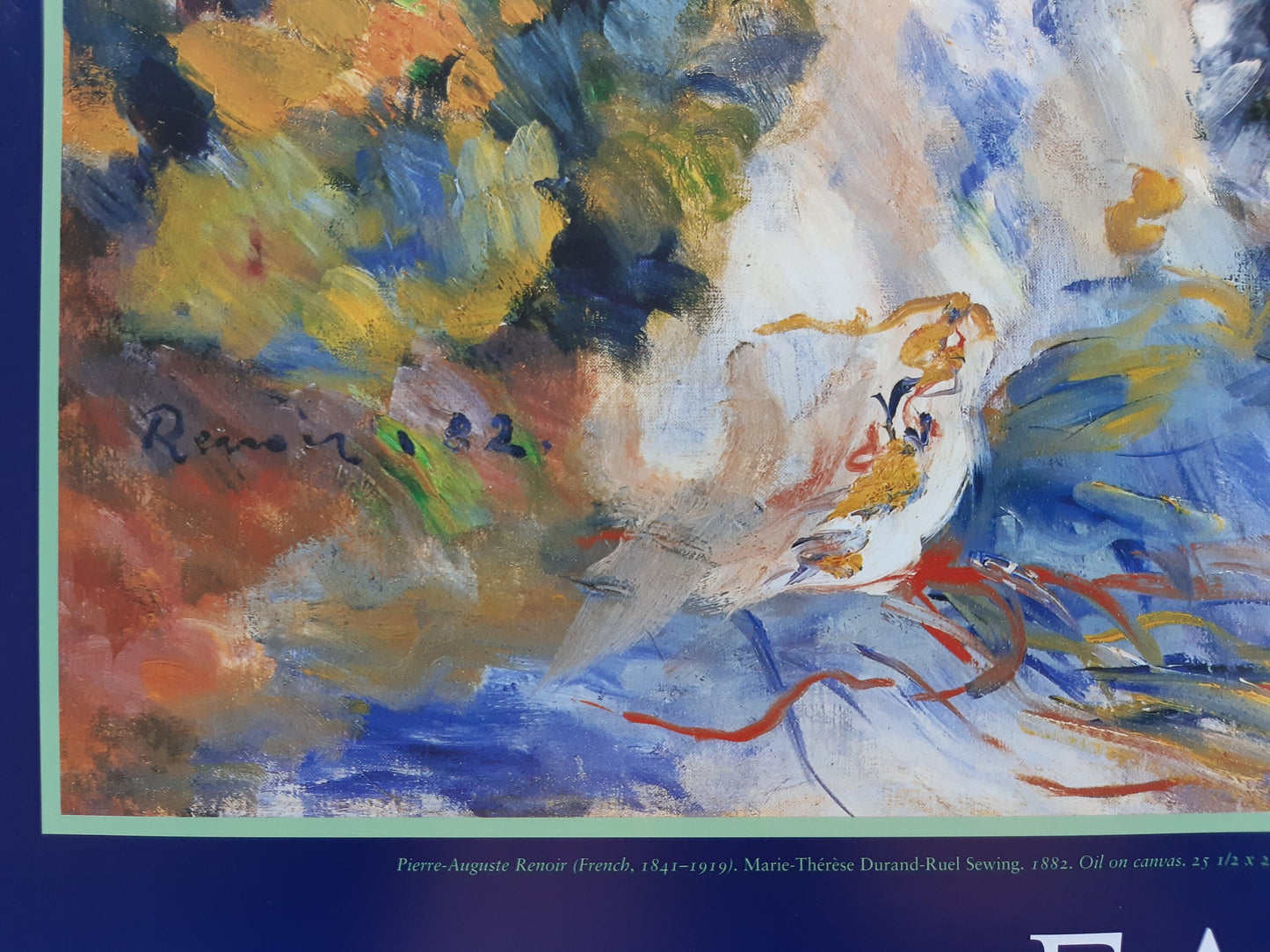 Pierre Auguste Renoir original art poster - 22.0"×32.3" (56×82cm)