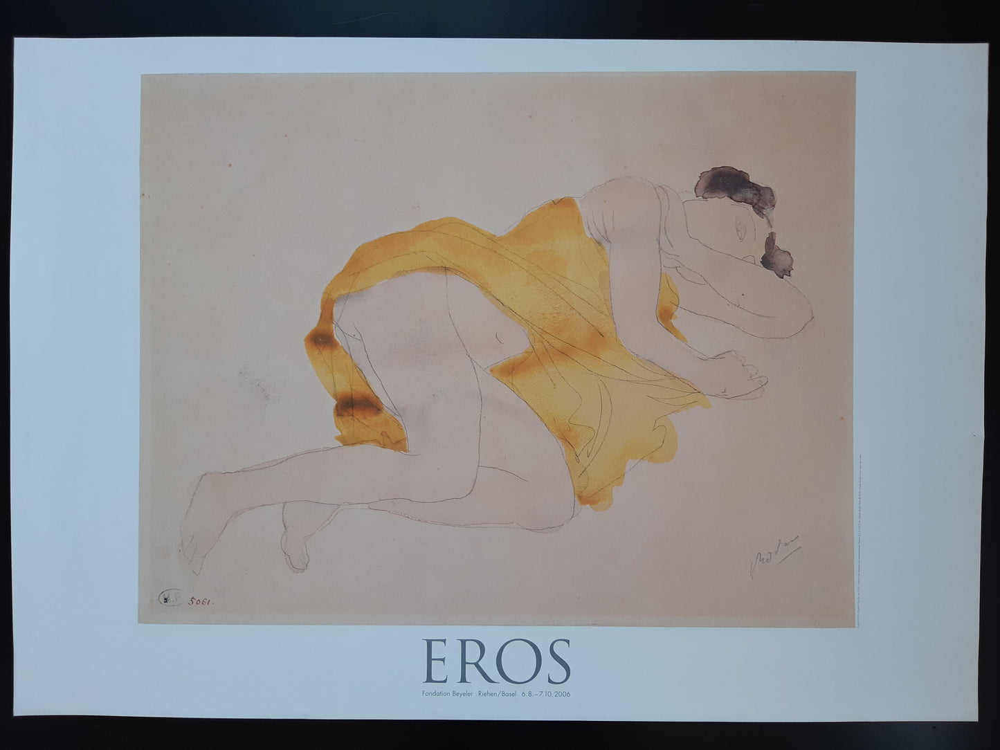 Auguste Rodin original art poster - 27.6"×39.4" (70×100cm)