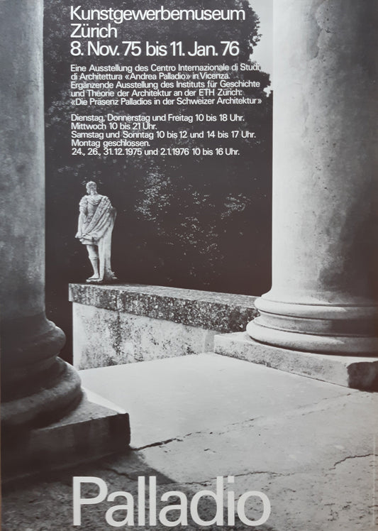 Palladio Swiss museum exhibition poster - 36.2"×50.4" (92×128cm)