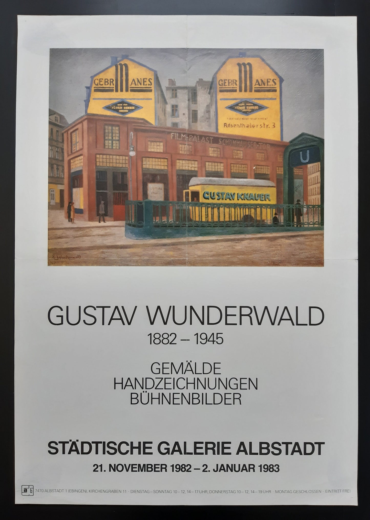 Gustav Wunderwald vintage art poster - 19.1"×27.2" (48.5×69cm)