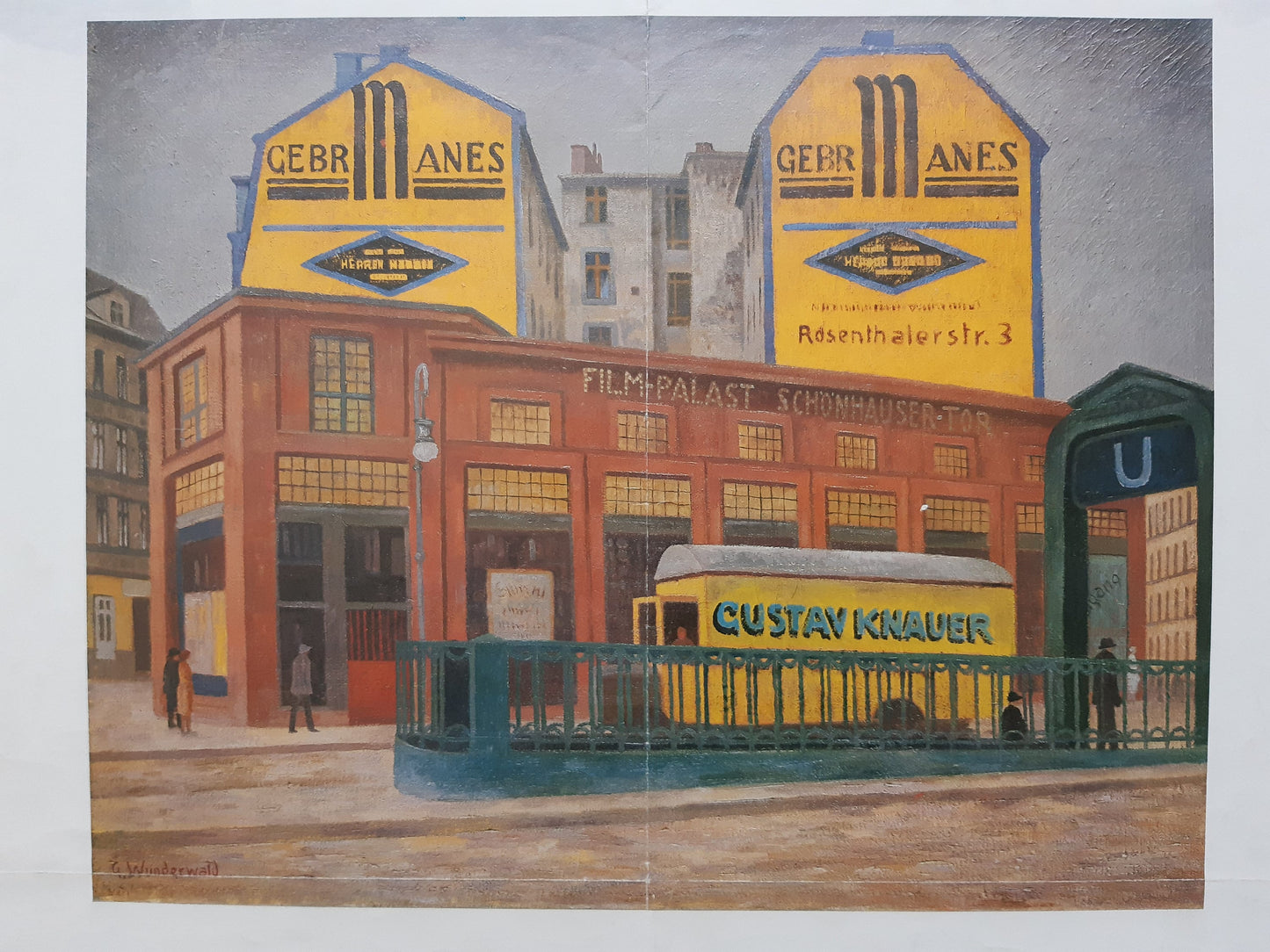 Gustav Wunderwald vintage art poster - 19.1"×27.2" (48.5×69cm)