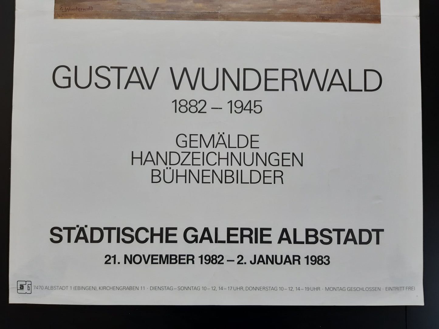 Gustav Wunderwald vintage art poster - 19.1"×27.2" (48.5×69cm)
