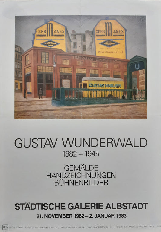 Gustav Wunderwald vintage art poster - 19.1"×27.2" (48.5×69cm)