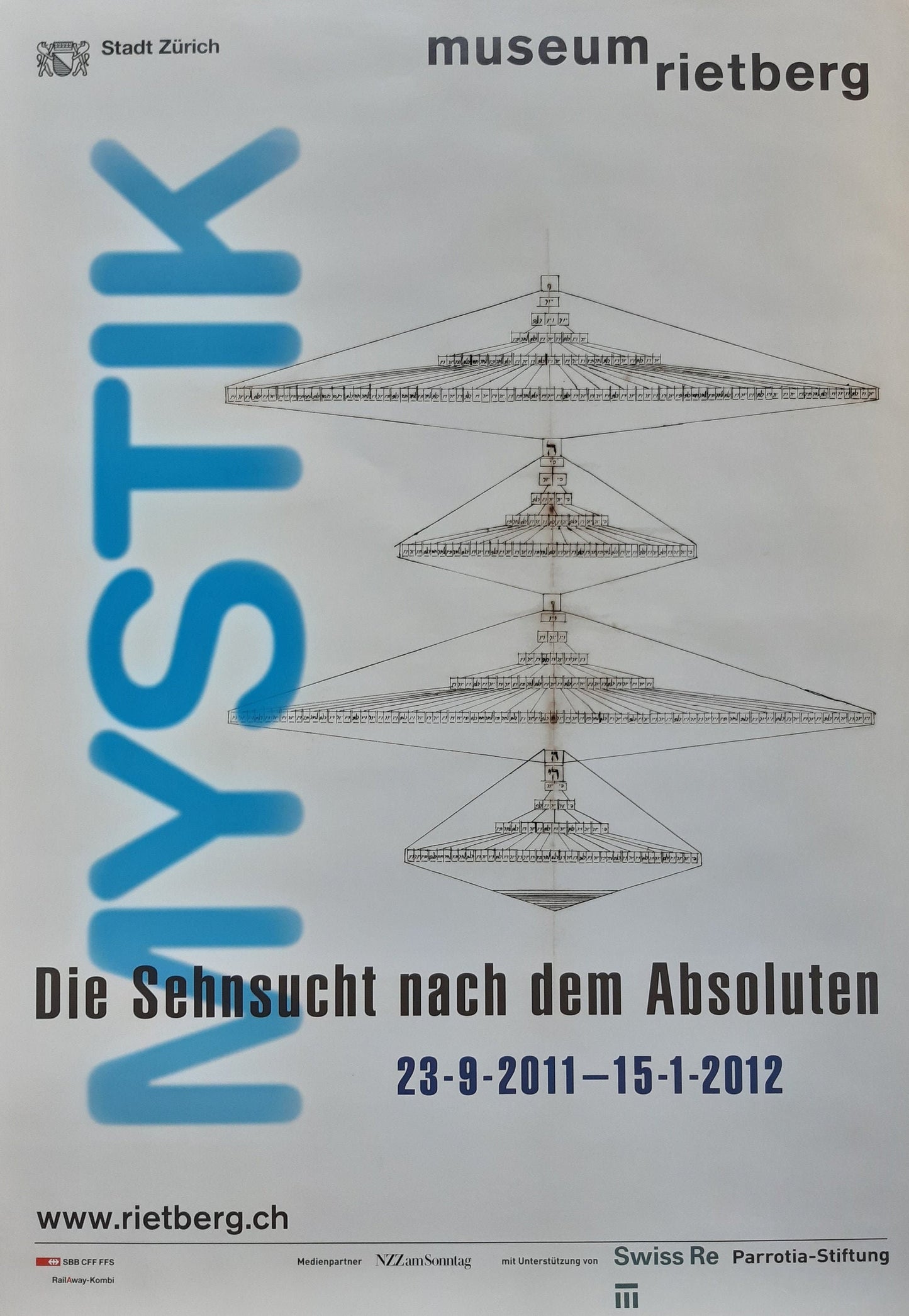 Mystik - Swiss original museum poster - 35.6"×50.4" (90.5×128cm)
