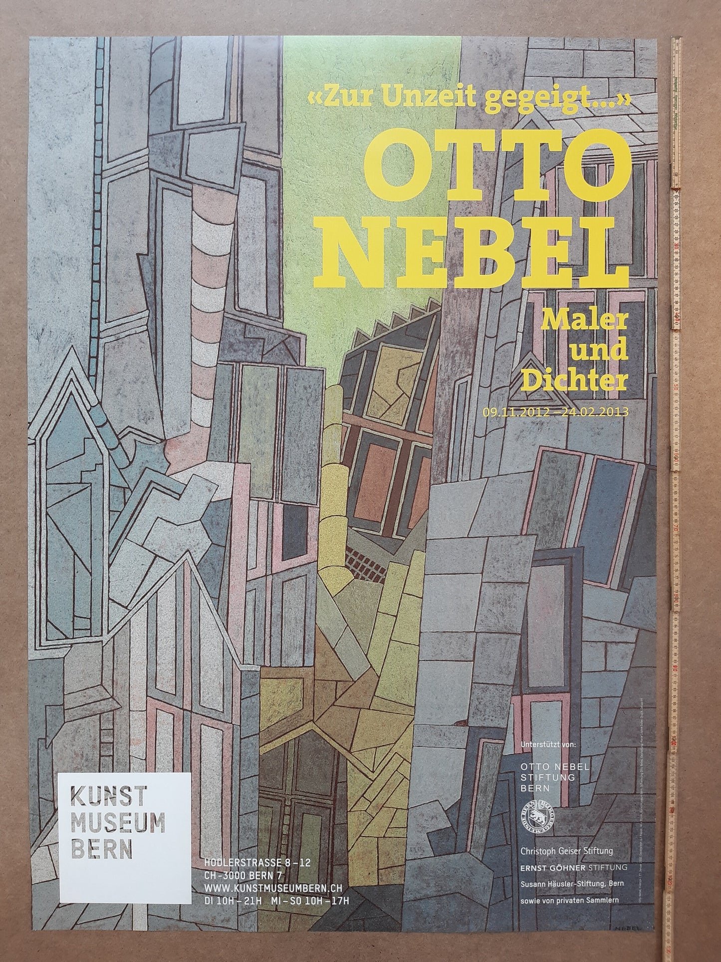 Otto Nebel original museum poster - 35.6"×50.4" (90.5×128cm)