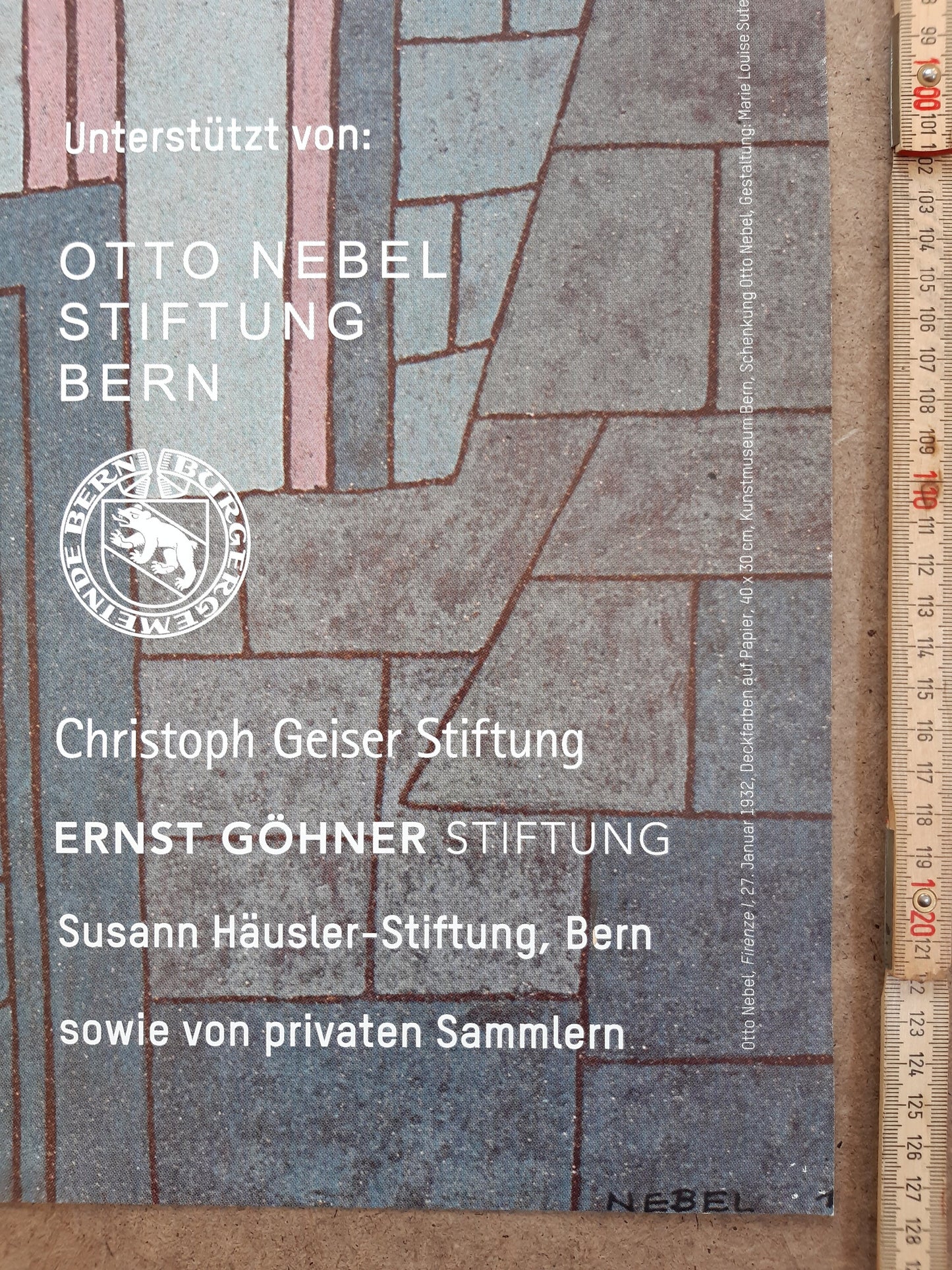Otto Nebel original museum poster - 35.6"×50.4" (90.5×128cm)