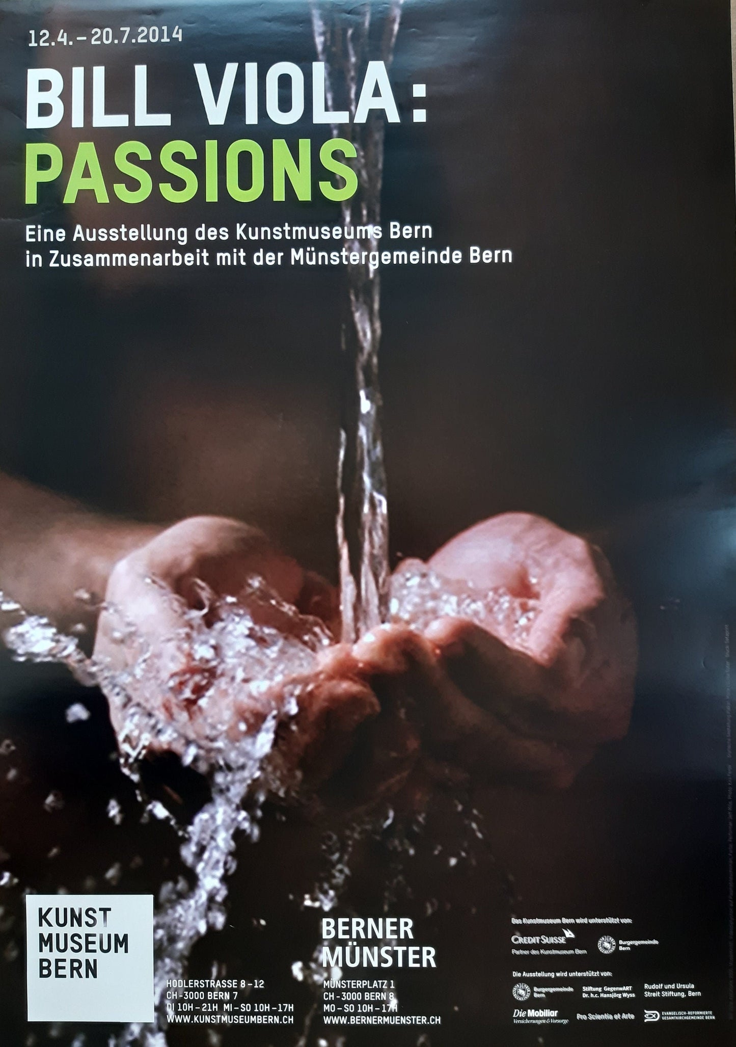 Bill Viola original museum poster - 35.6"×50.4" (90.5×128cm)