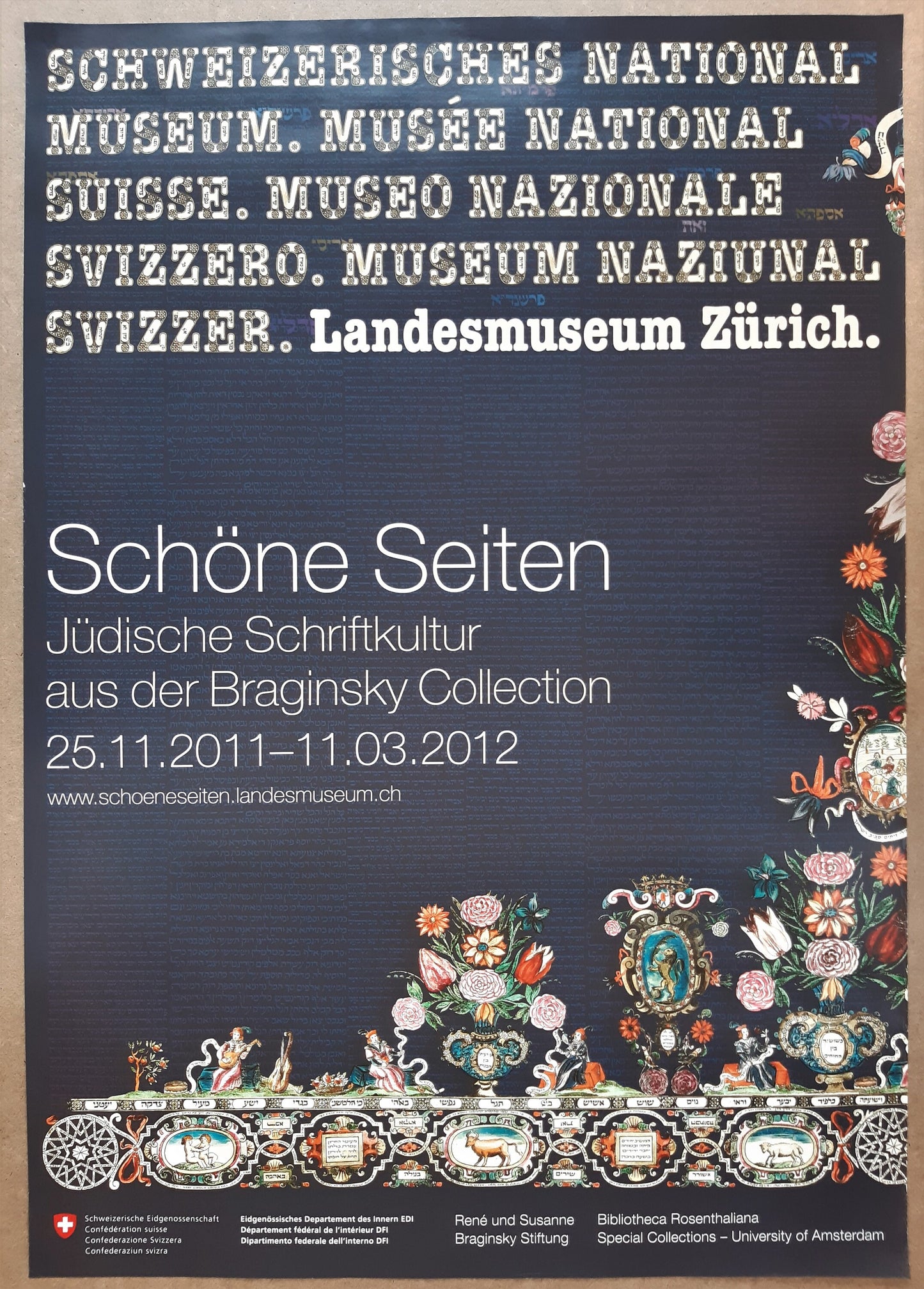 Swiss original museum poster - 35.6"×50.4" (90.5×128cm)