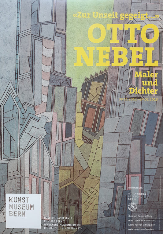 Otto Nebel original museum poster - 35.6"×50.4" (90.5×128cm)