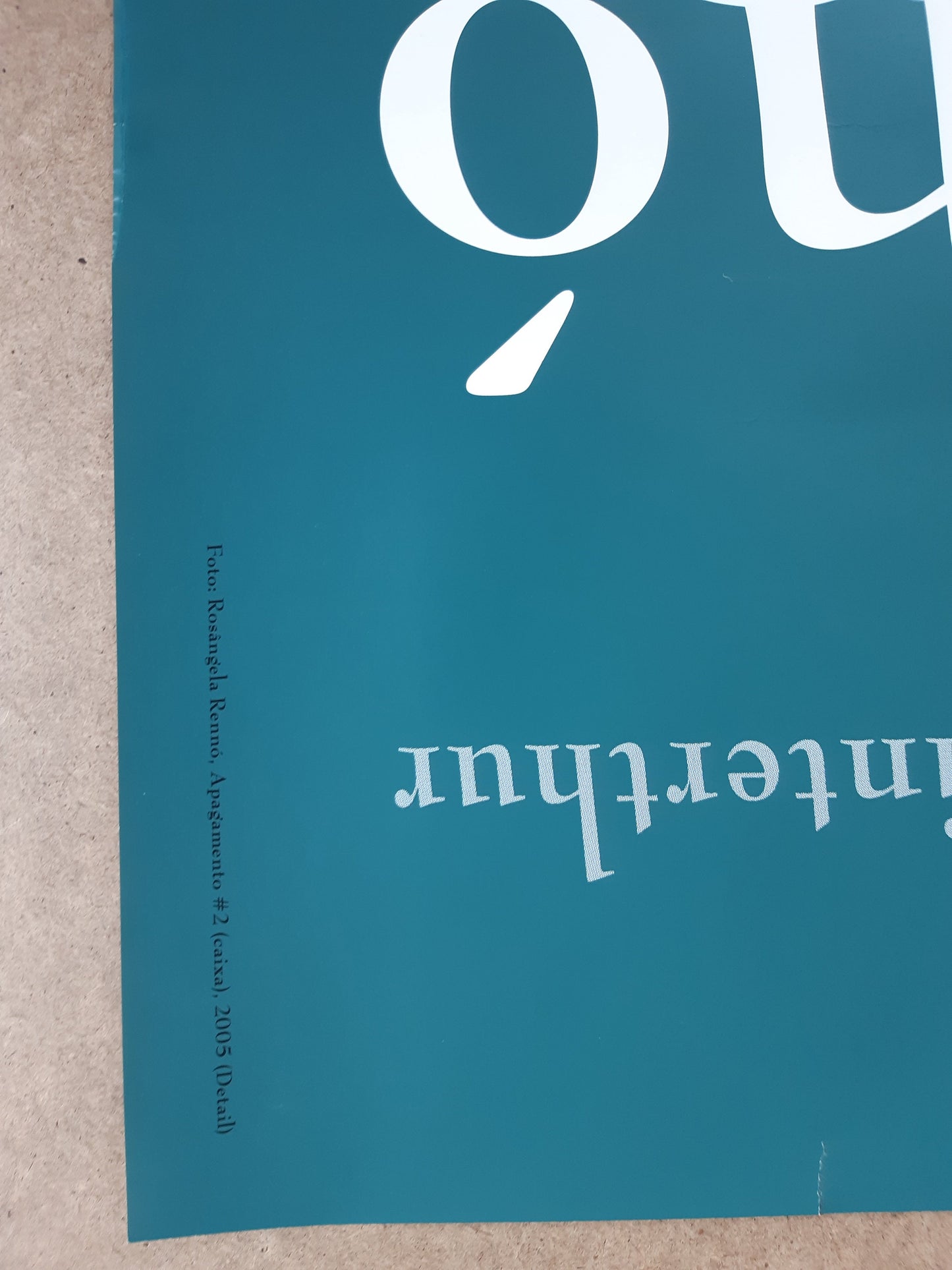 Rosângela Rennó original photo poster - 35.6"×50.4" (90.5×128cm)