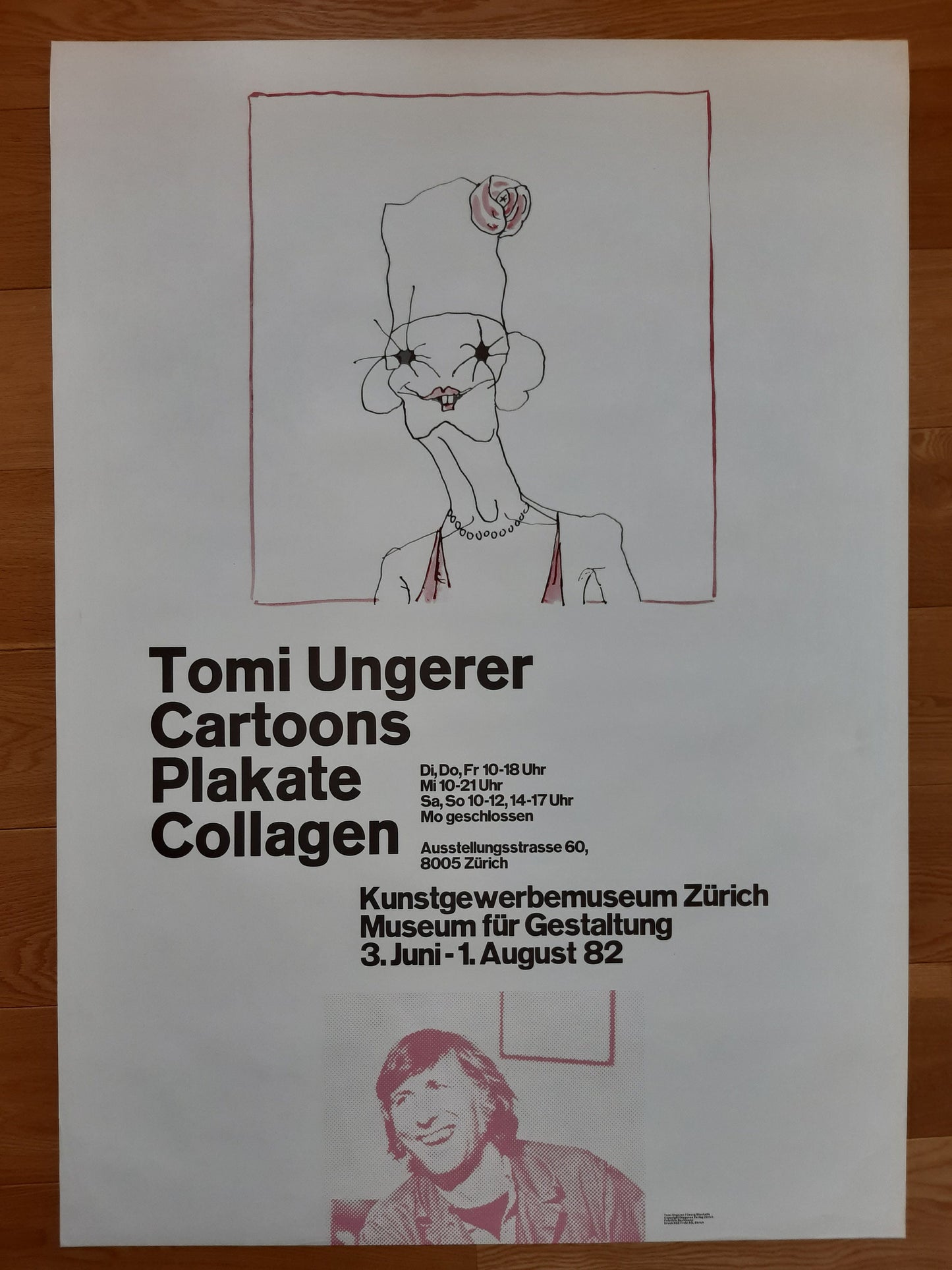 Tomi Ungerer original art poster - 35.4"×50.4" (90×128cm)