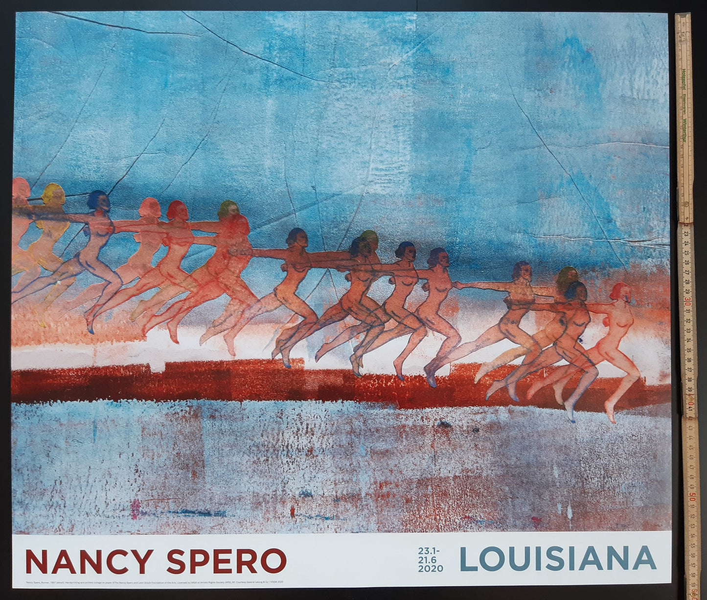 Nancy Spero original art poster - 26.8"×23.2" (68×59cm)